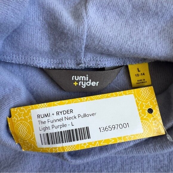 Rumi + Ryder The Funnel Neck Pullover in Light Purple - L - Picture 4 of 7